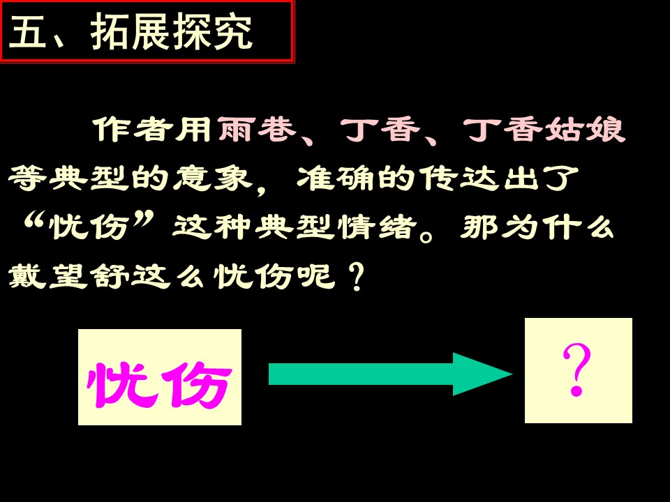 語文:人教版-高中1年級-雨巷 教學設計 教案